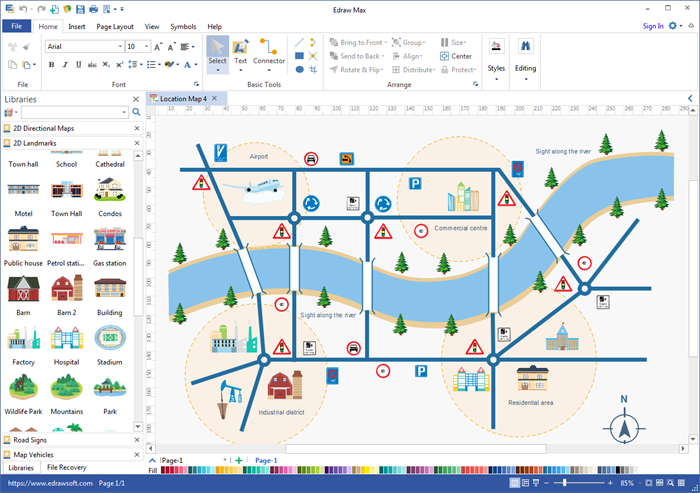 Software per mappe di posizione