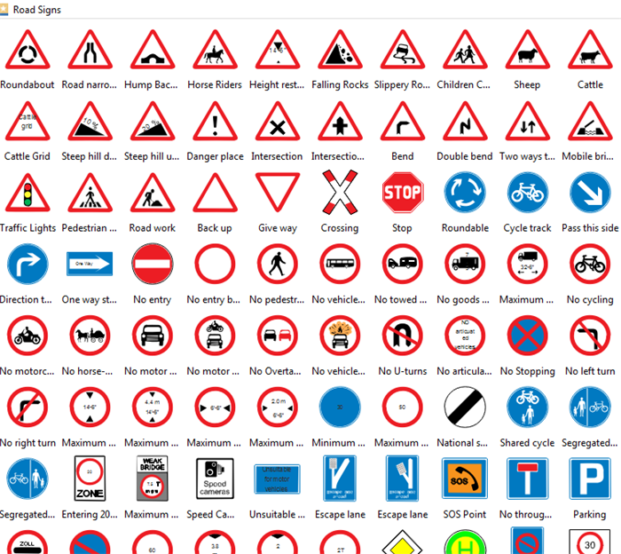 road signs