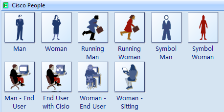 Iconos de personas de Cisco