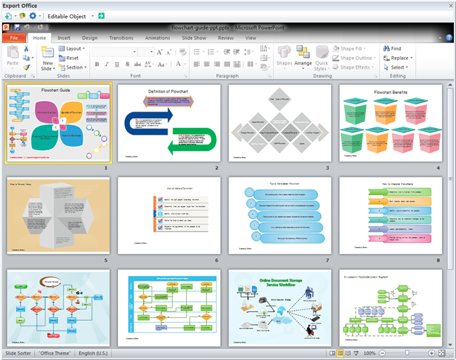 Workflow Diagram Examples Powerpoint Data Diagram Medis