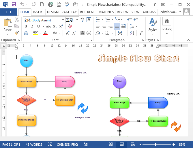 Flowcharts In Word