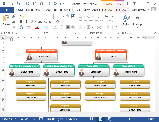 How To Make Organizational Chart In Word 2016