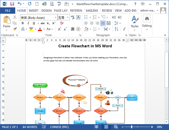 Flow Chart In Word