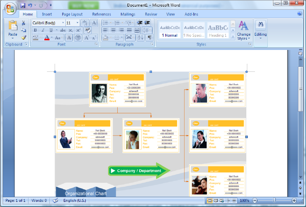 How To Make Hierarchy Chart In Word