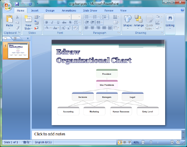 Create Organizational Chart In PowerPoint