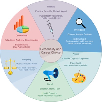 Personality and Career Circular Diagram