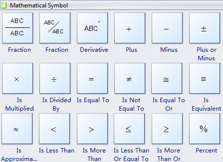 Mathematical Symbol