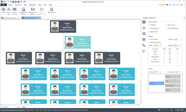 Automatic Org Chart Generator