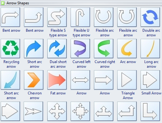 arrow shapes
