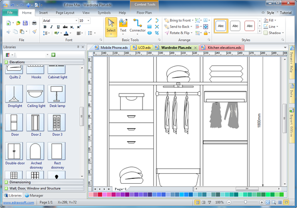 cabinet design software - edraw