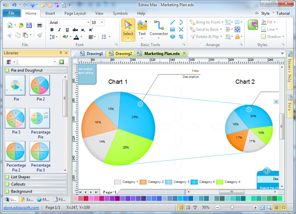 Software de gráficos de rosquillas