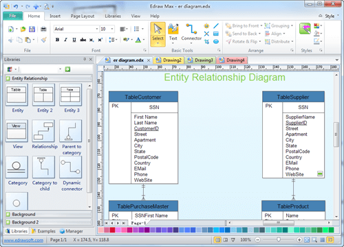 Software de diagrama de entidad relación