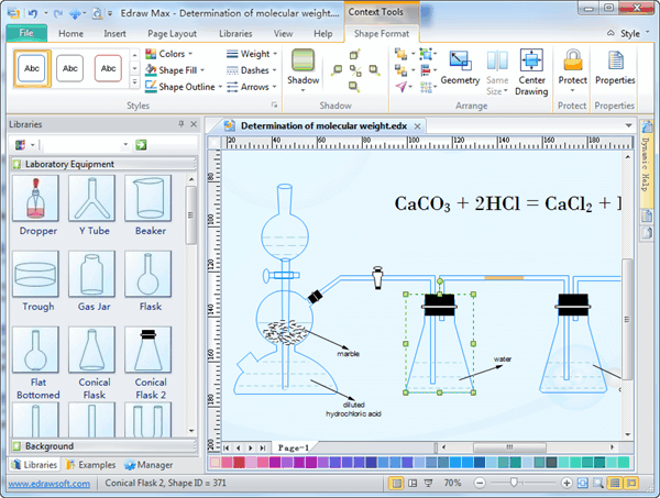 Software de Desenho de Equipamento de Laboratório de Química