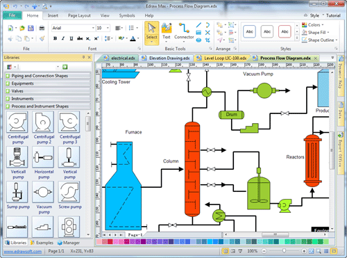 Process Flow Diagram - Draw Process Flow by Starting with ... draw a process flow diagram 