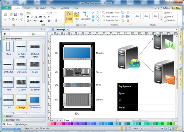 Ferramenta de Layout de Racks