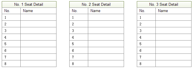 Table Seating Chart Maker