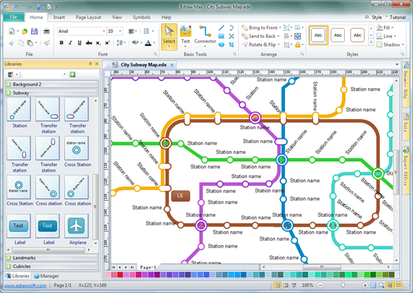 Software für U-Bahn-Karten