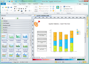 Software de gráficos de columnas apiladas