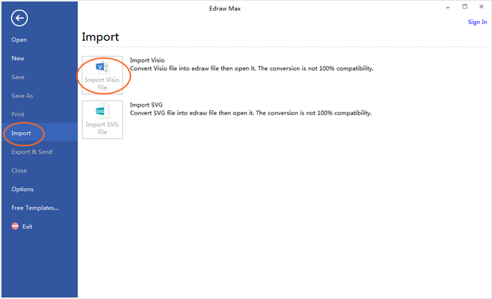 open visio vsdx file