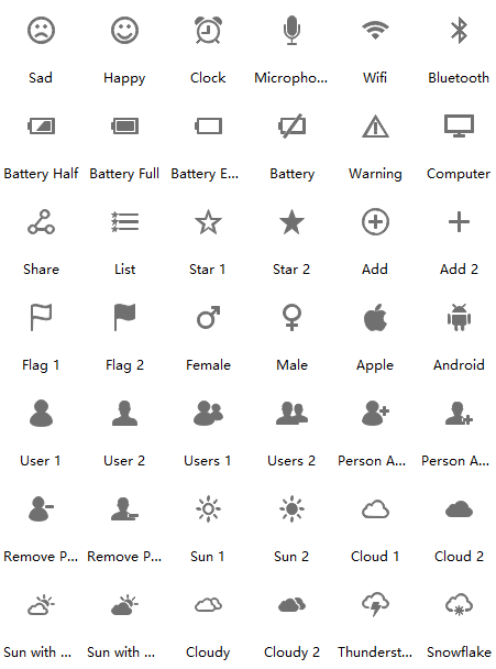 general wireframe vector icons