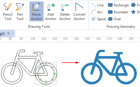 draw custom transportation symbols