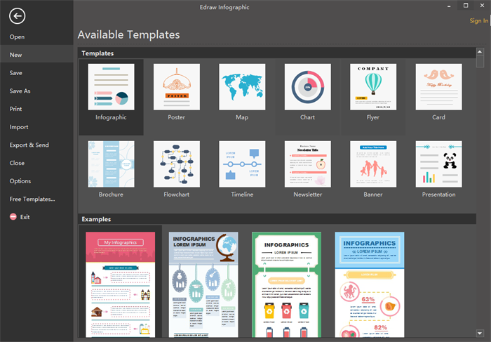 Open An Infographic Template