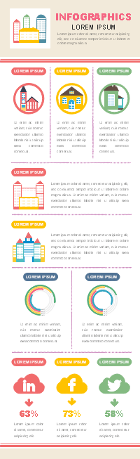 Building Types Infographics Template