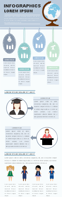 Bildungsreport Infografik-Vorlage