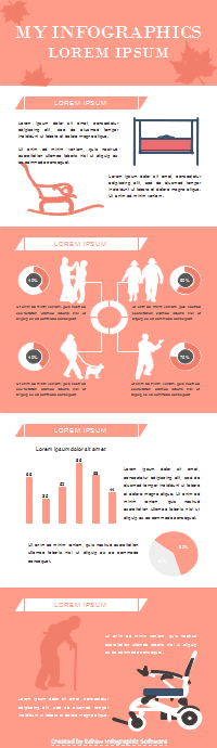 Editierbare Senioren Infografik