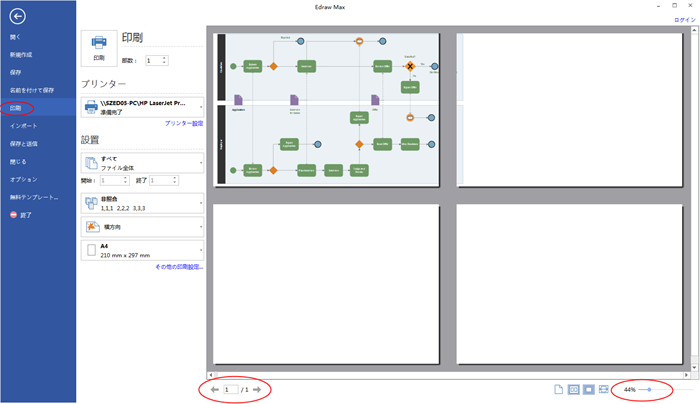 BPMN 図のプレビュー