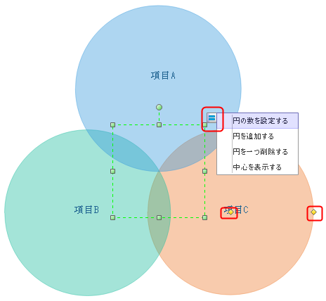 ベン図を設定する