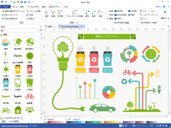 環境インフォグラフィック作成ソフト