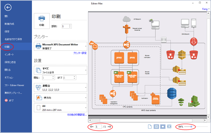 AWS 構成図のプレビュー