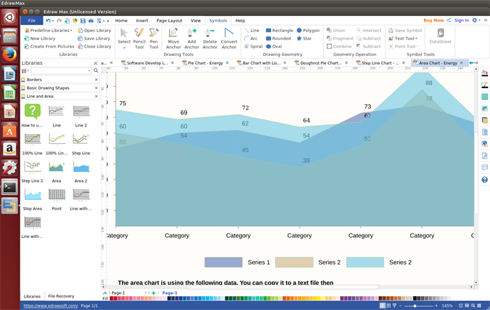 Create Area Chart