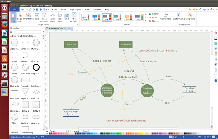 Data Flow Diagram Software for Linux