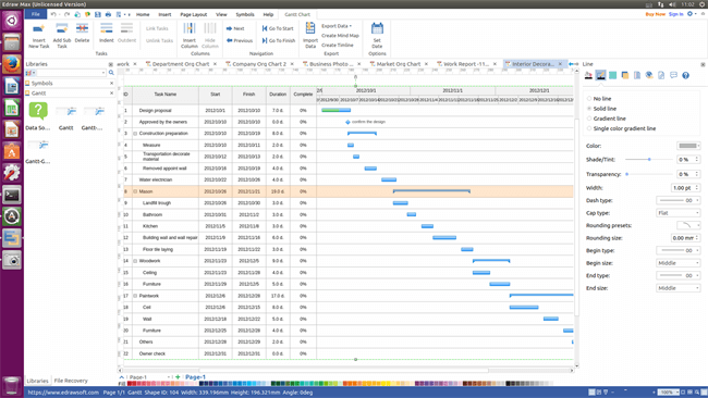 Gantt Chart Drawing Software