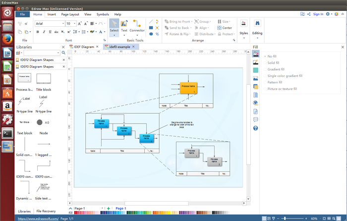 software del diagrama IDEF0 para Linux