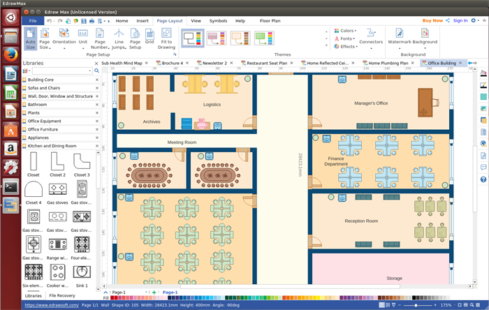 Office Layout Software for Linux