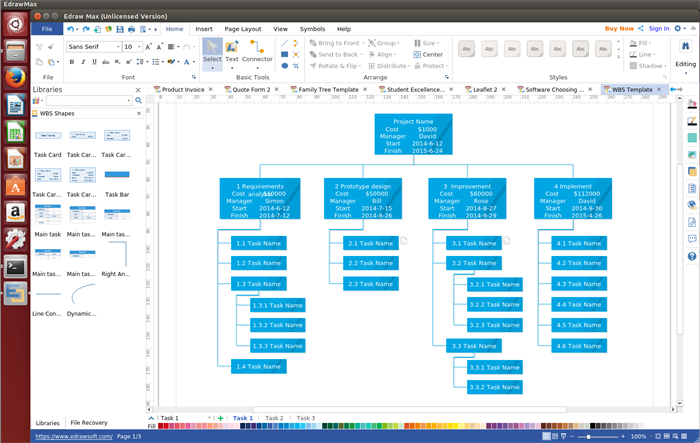 WBS Software for Linux