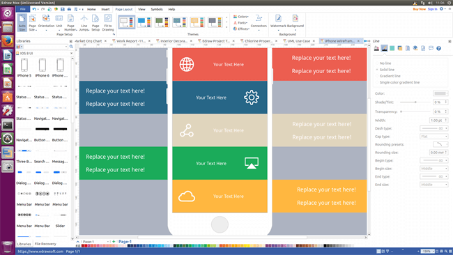 Software de Wireframe para Linux