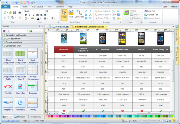 How To Create A Comparison Chart In Word