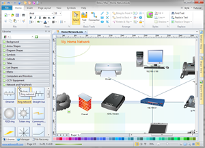 Logiciel de diagramme de réseau détailé