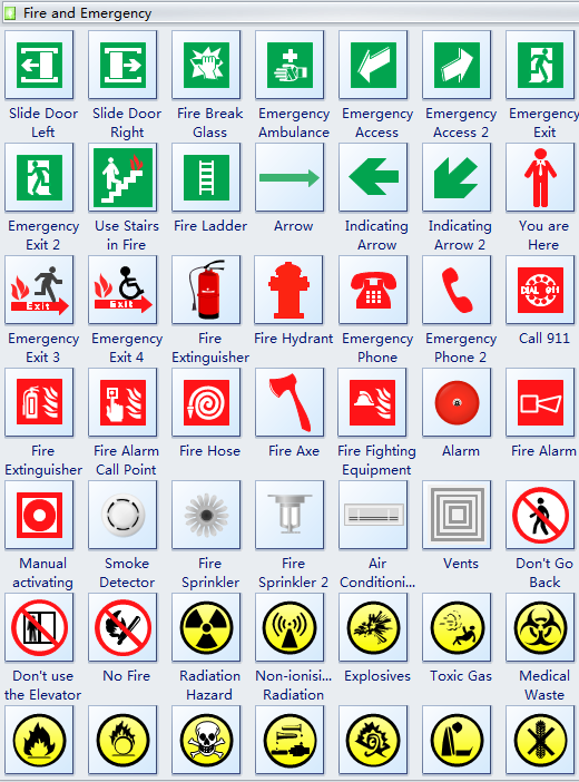 Fire Evacation Diagram Symbol