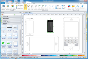 Logiciel de wireframe de l'interface utilisateur iPad