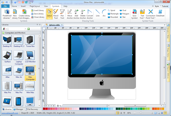 Concepteur de wireframe de l'interface utilisateur Mac