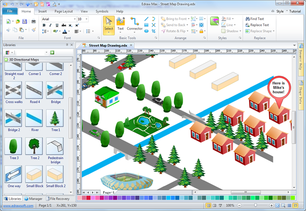 Software di design per mappe stradali