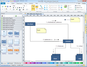 UML Kollaborationsdiagramm-Software