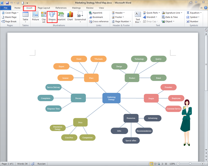 Brainstorm Chart Microsoft Word