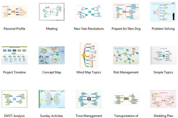 plantillas de mapas mentales para word