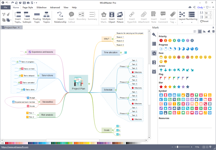 MindMaster user interface